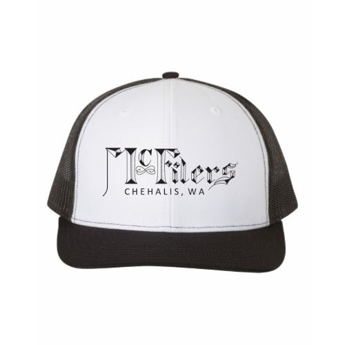 McFiler's Embroidered Hat [White / Black]